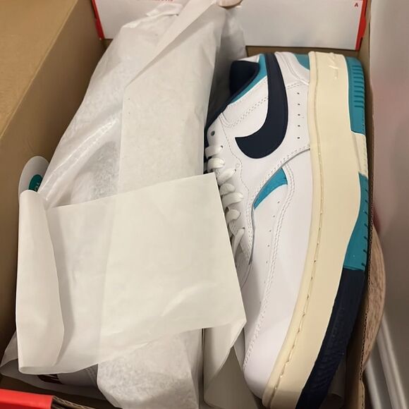 Nike Gamma Air Force Dusty Cactus Trainers White/Blue/Turquoise New in box - Picture 6 of 13